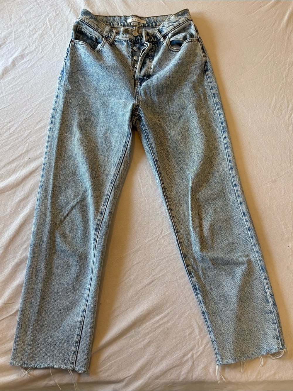 PacSun Women's High-Rise Light Blue Stonewash Jeans